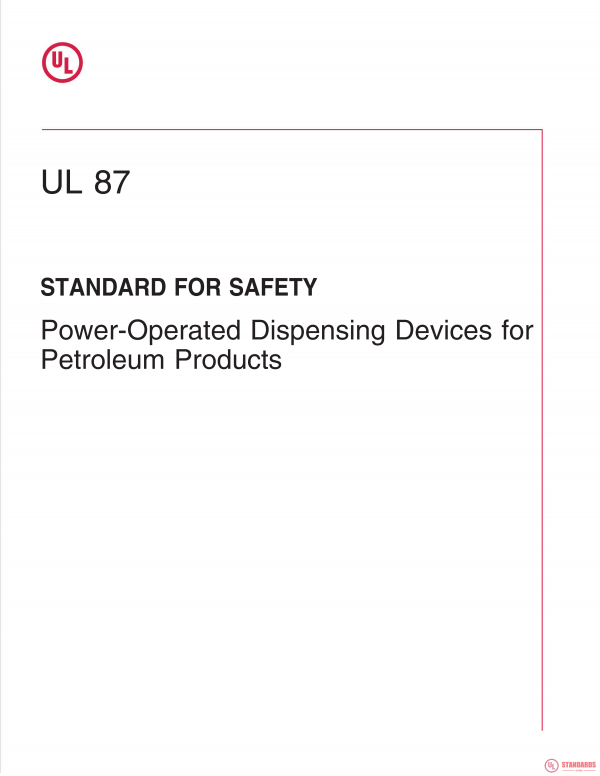 UL 87 PDF UL 87 PDF
